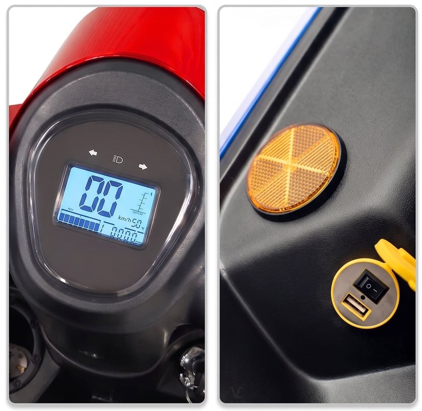 Cruscotto digitale e porta USB Veleco Faster